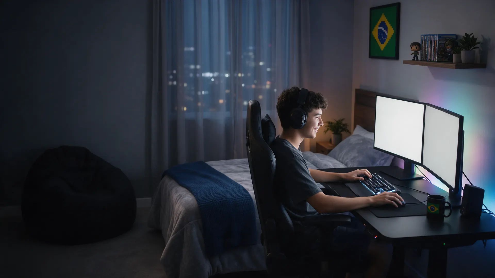 Jogue sem lag e com ping baixo, com internet fibra da Top Informática em Arenápolis